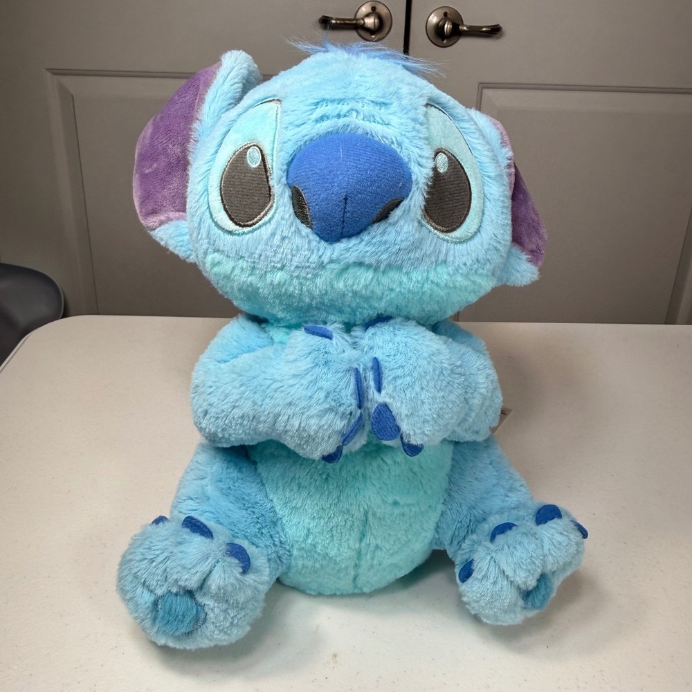 Disney Store Stitch Plush Lilo & Stitch Blue Alien Soft Stuffed Animal Toy 11"